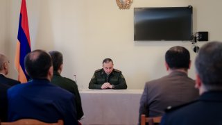 Chairman of the Investigative Committee Artur Poghosyan Held Meeting in Vayots Dzor Regional Investigative Department and the 8th Garrison Investigative Unit of General Military Investigative Department